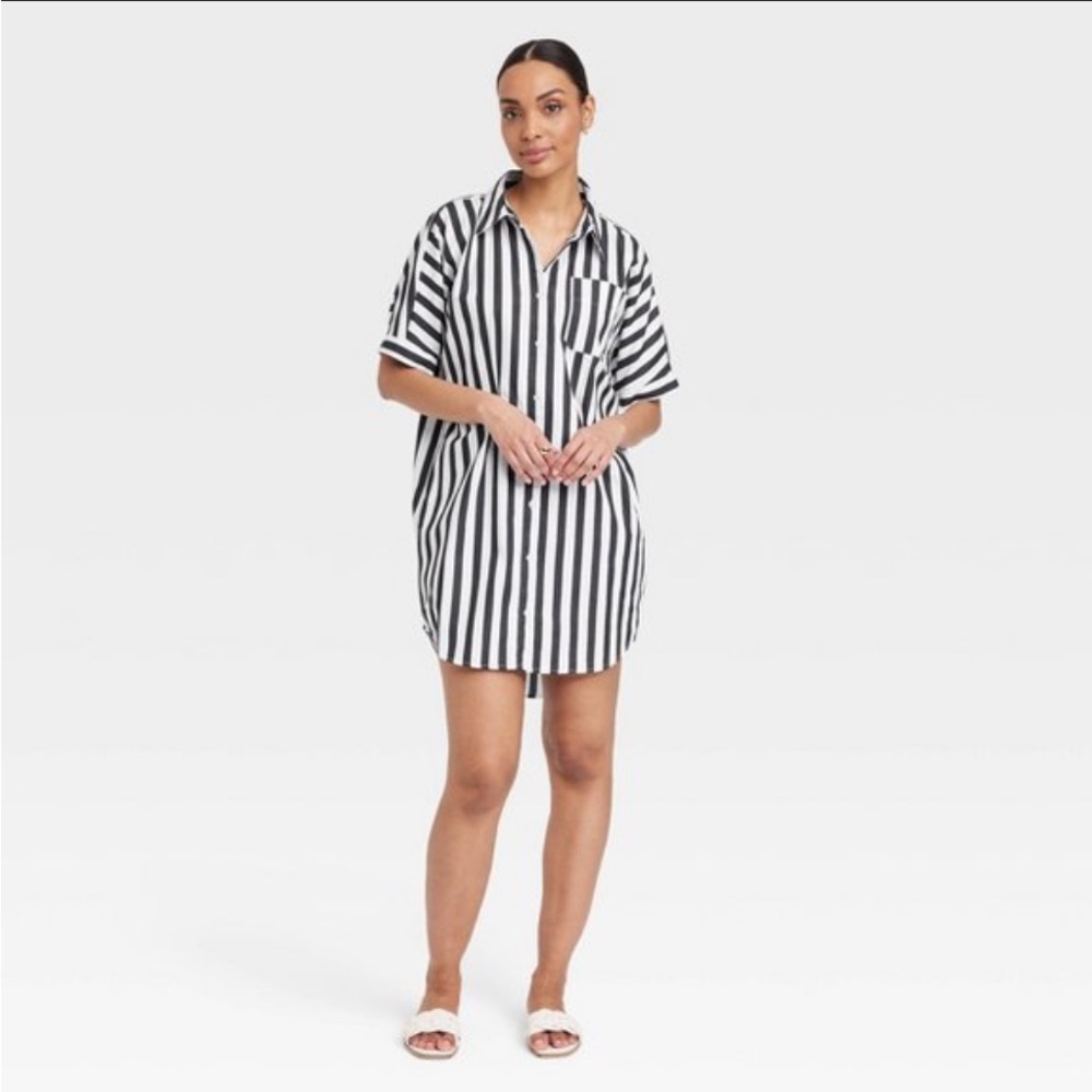 NWT Women’s Striped Shirtdress
